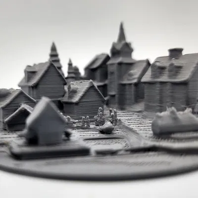 Làng Mô Hình (Miniature) - Không Cần Supports