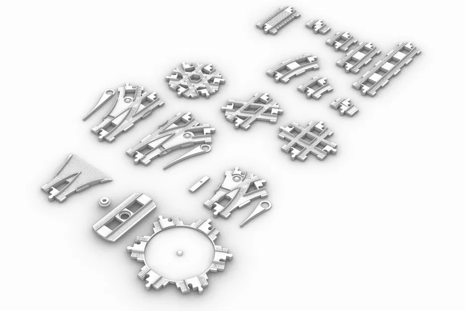 Ray tàu LEGO DUPLO – rails, turnouts và turntable - Image 1