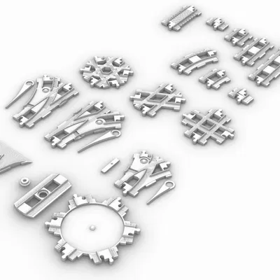 Ray tàu LEGO DUPLO – rails, turnouts và turntable