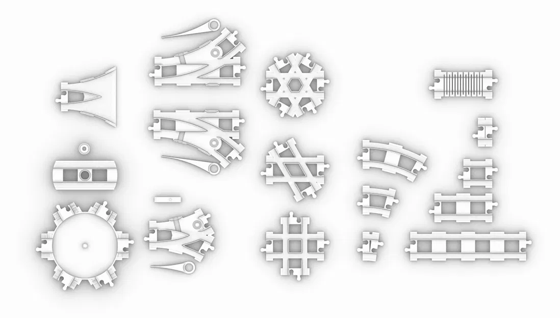 Ray tàu LEGO DUPLO – rails, turnouts và turntable - Image 2