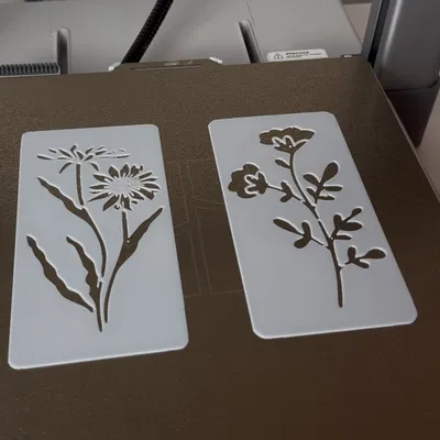 Stencil Hoa để Trét Filler Trang Trí Tường/Trần (Flower Stencils for wall filling)