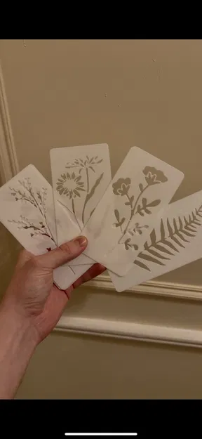 Stencil Hoa để Trét Filler Trang Trí Tường/Trần (Flower Stencils for wall filling) - Image 2