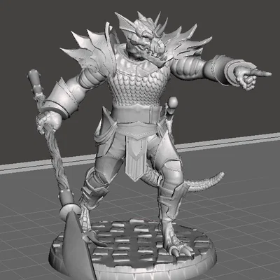 Langdedrosa Cyanwrath từ T. O. D. – Bán Rồng Xanh (Blue Half-Dragon)