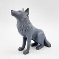 Sói Ngồi (Seated Wolf) - Thumbnail 1