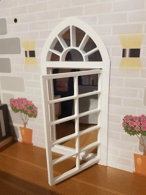 Cửa sổ và cửa ra ban công cho nhà búp bê Lidl Playtive Dollhouse XXL - Image 1