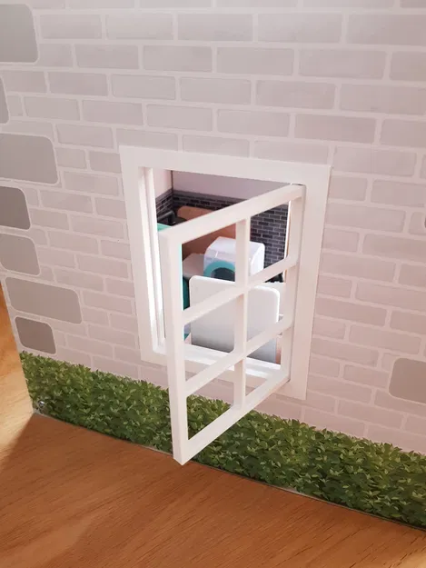 Cửa sổ và cửa ra ban công cho nhà búp bê Lidl Playtive Dollhouse XXL - Image 4