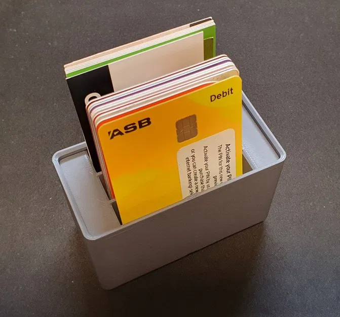 Khay Gridfinity 1x2 đựng thẻ Credit/Name Card (Dọc) - Image 1