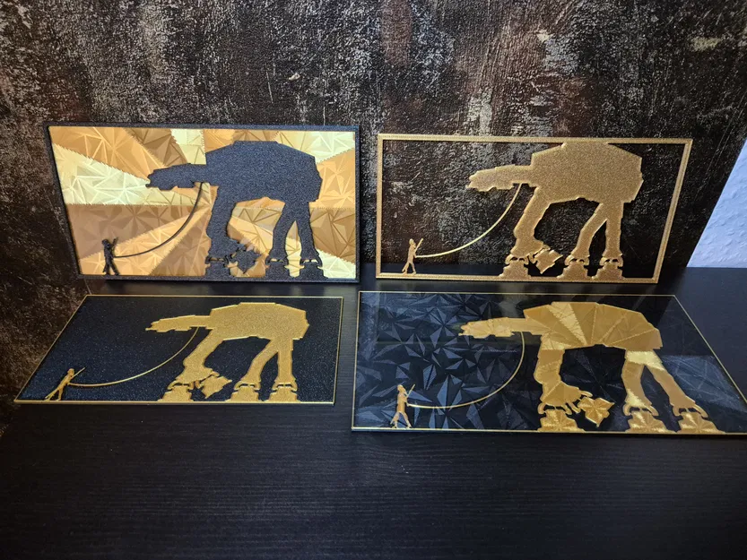 Rey đi dạo cùng AT - Star Wars Wall Art Wall Art - Image 3