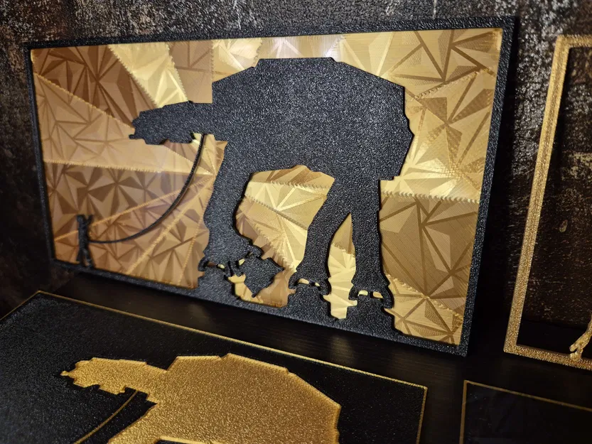 Rey đi dạo cùng AT - Star Wars Wall Art Wall Art - Image 6