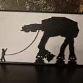 Rey đi dạo cùng AT - Star Wars Wall Art Wall Art - Thumbnail 7