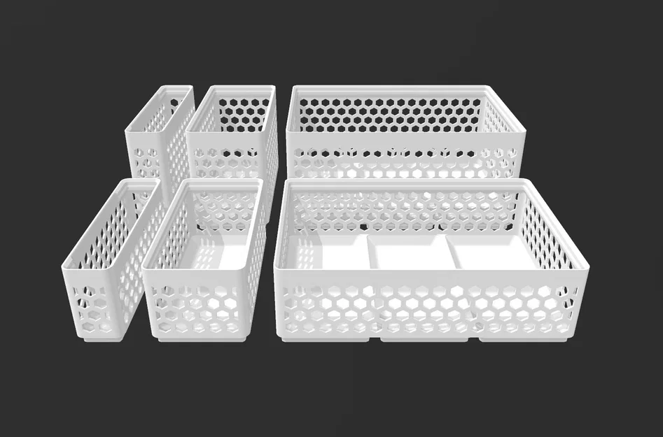 Gridfinity Hex Bins Light – đủ mọi kích thước - Image 1