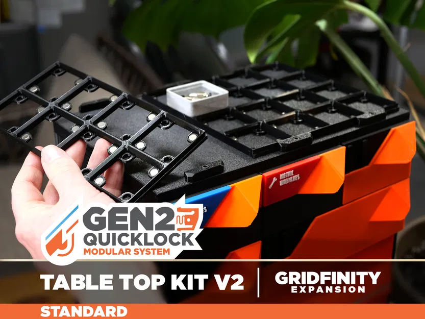 GEN2 Table Top Kit V2 - Mở rộng Gridfinity - STANDARD - Image 1