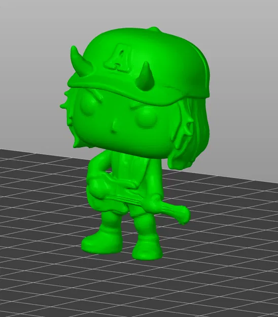 Angus Young AC/DC funko POP! – Mô hình 3D để in & vẽ acrylic - Image 2