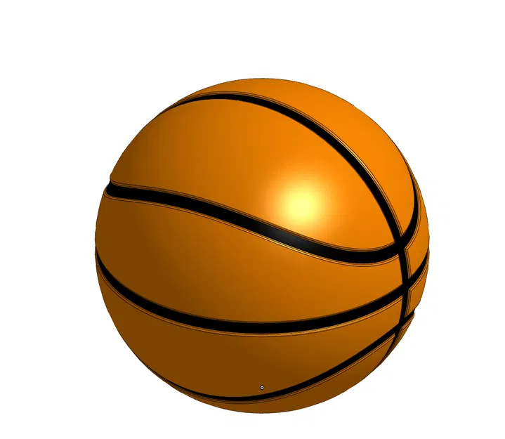 Bóng rổ (Basket ball) 180mm – file đặc & rỗng 5mm - Image 1