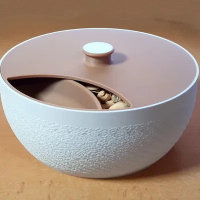 Tô đựng pistachios, peanuts và các loại hạt khác