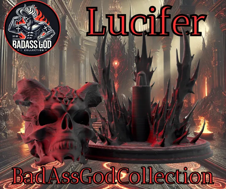 Đầu Lâu Lucifer (Lucifer Skull / Luzifer Schädel) kèm bệ đỡ - Image 5