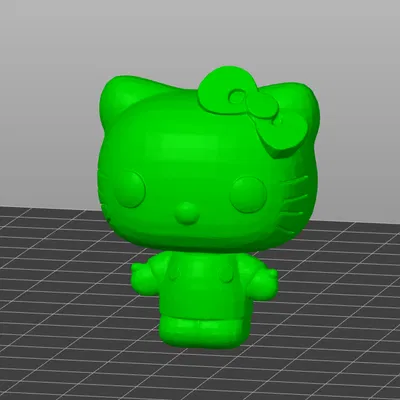 Hello Kitty Funko POP! – Mẫu 3D để in & vẽ acrylic