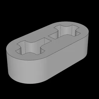 Tương thích LEGO (41677.dat) Technic Beam 2 x 0.5 Liftarm