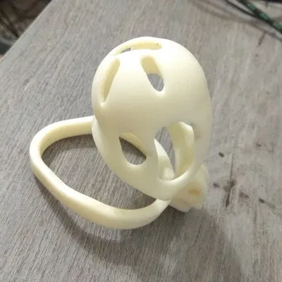 Two piece chastity cage (2 mảnh) dùng với padlock nhỏ