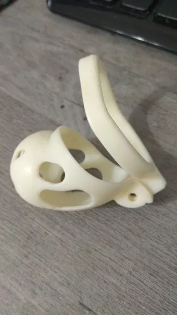 Two piece chastity cage (2 mảnh) dùng với padlock nhỏ - Image 3