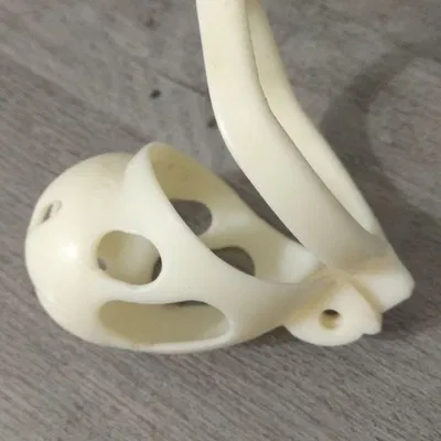 Two piece chastity cage (2 mảnh) dùng với padlock nhỏ