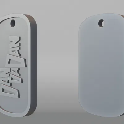 Móc khóa Dandadan (Dogtag logo) | Dandadan keychain