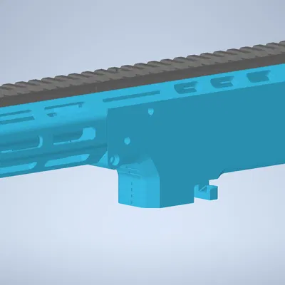Handguard MLok 3 Slot + Picatinny Rail Liền cho Mosquito Open Beta 2