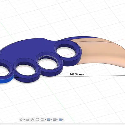 Dao Brass Knuckles Knife mở hộp (Box Opener / Box Cutter)