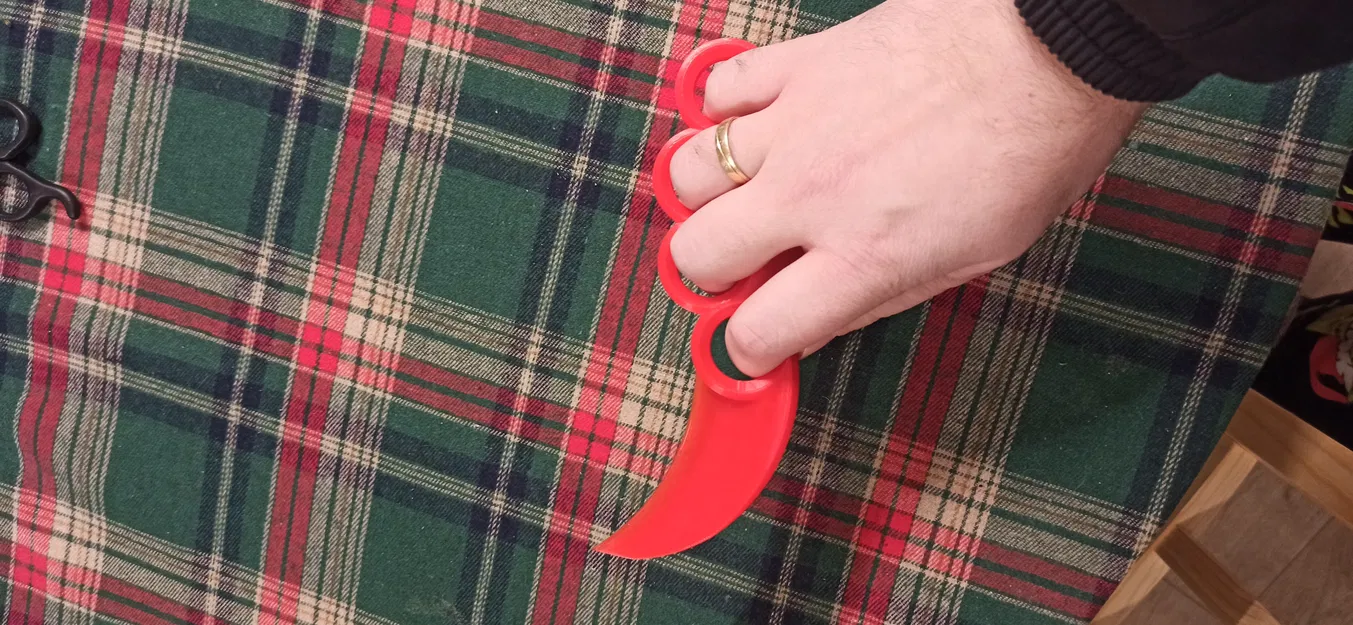 Dao Brass Knuckles Knife mở hộp (Box Opener / Box Cutter) - Image 3