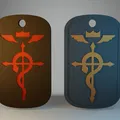 Thẻ bài Flamel (Fullmetal Alchemist) - Dogtag - Thumbnail 1
