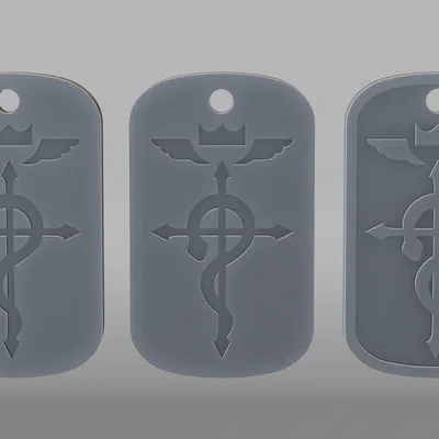 Thẻ bài Flamel (Fullmetal Alchemist) - Dogtag