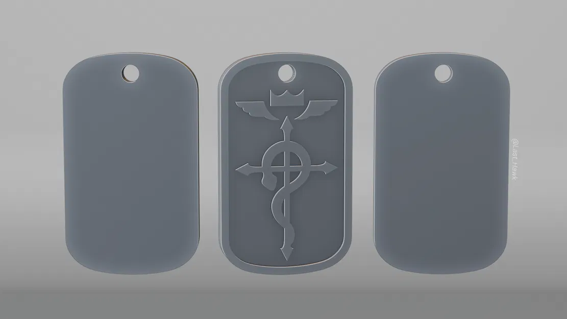 Thẻ bài Flamel (Fullmetal Alchemist) - Dogtag - Image 3