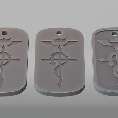 Thẻ bài Flamel (Fullmetal Alchemist) - Dogtag