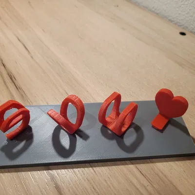 Bảng tên đôi Valentine (Love, You)