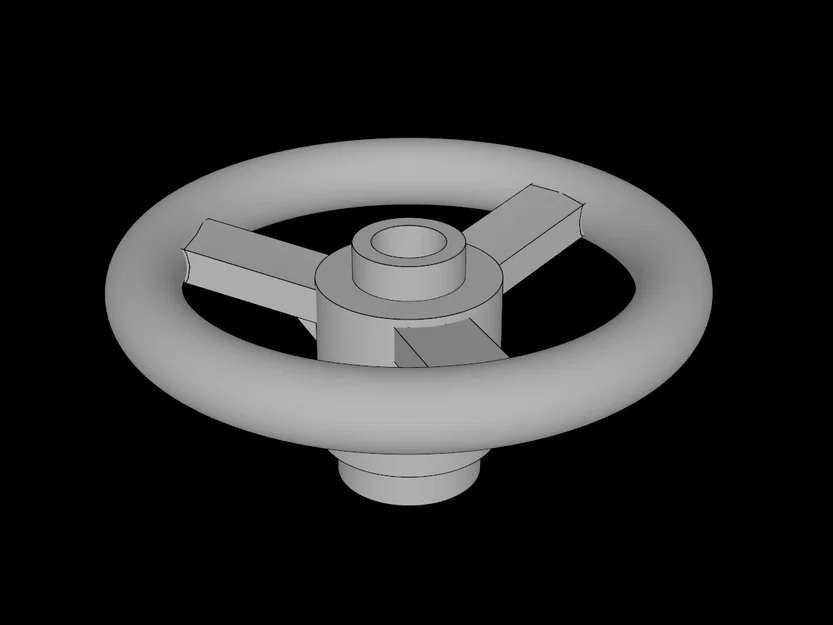 Lego Compatible (2819.dat) Technic Steering Wheel Small – Tương thích LEGO - Image 1
