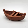 Mô hình thuyền chèo mini (Rowboat Miniature) - Thumbnail 3