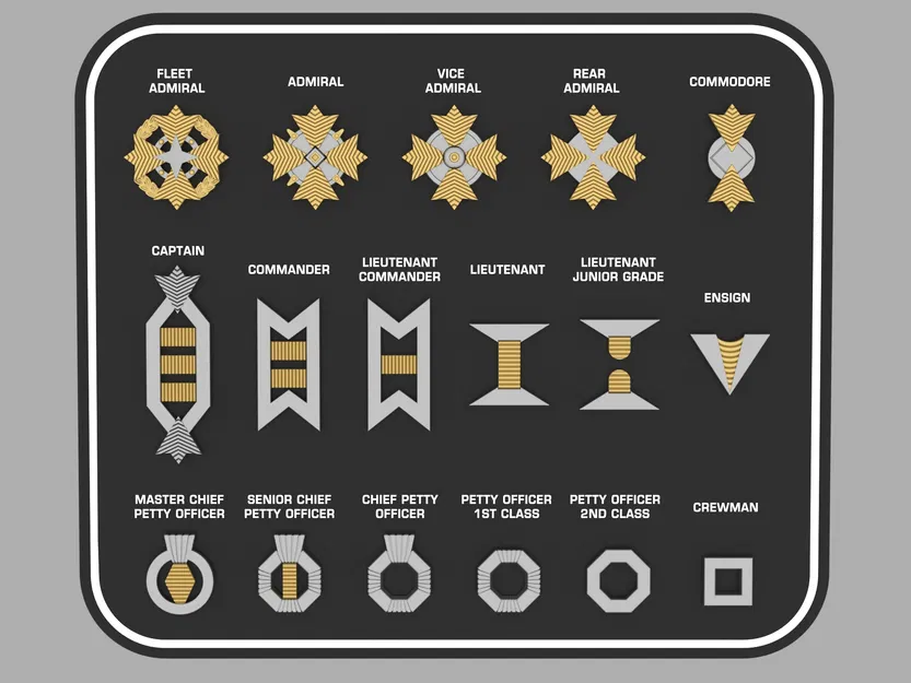 Phù hiệu cấp bậc Star Trek TWOK (Rank Insignia) - Image 2