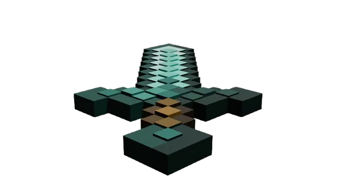 Kiếm kim cương Minecraft (Minecraft Diamond Sword) - Image 1