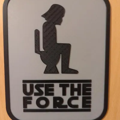 Bảng hiệu nhà vệ sinh Star Wars (Use the Force)