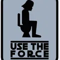 Bảng hiệu nhà vệ sinh Star Wars (Use the Force) - Thumbnail 2