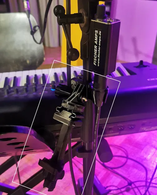 Adapter kẹp chân mic 15mm gắn điện thoại/tablet & GoPro (Microphone Mic Stand Holder) - Image 1