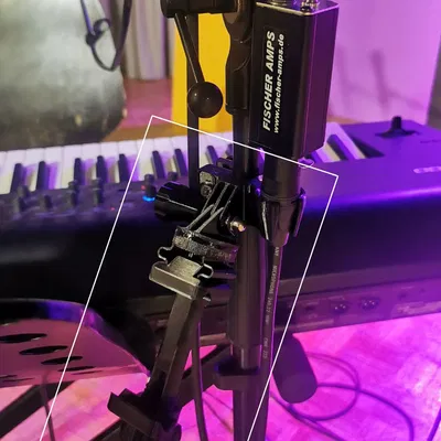 Adapter kẹp chân mic 15mm gắn điện thoại/tablet & GoPro (Microphone Mic Stand Holder)