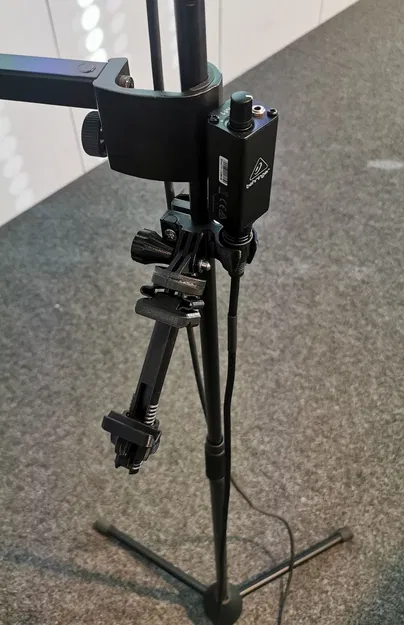 Adapter kẹp chân mic 15mm gắn điện thoại/tablet & GoPro (Microphone Mic Stand Holder) - Image 2