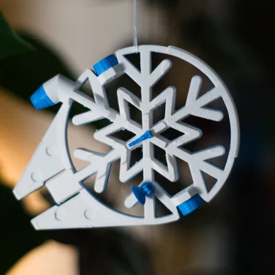 Snowflake Millennium Falcon – Ornament bông tuyết mùa đông