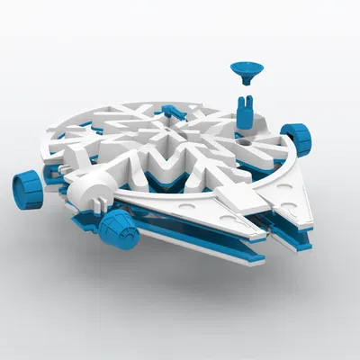 Snowflake Millennium Falcon – Ornament bông tuyết mùa đông
