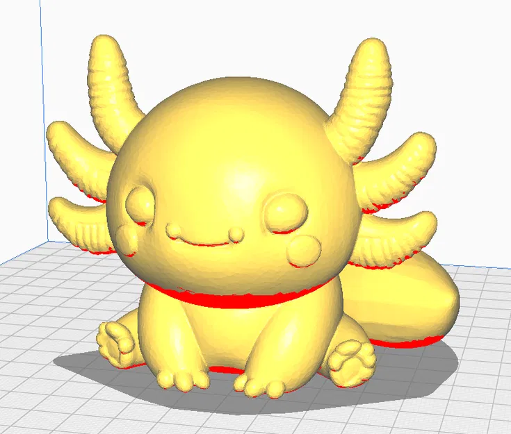 Mô hình 3D Nhân Vật Baby Axolotl - Image 1
