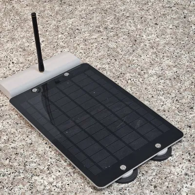 Low Profile Solar Meshtastic Car Node – Vỏ gắn nam châm cho panel Soshine 6W