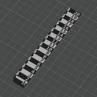 Thước đo chiều cao Gridfinity (Gridfinity Height Ruler)