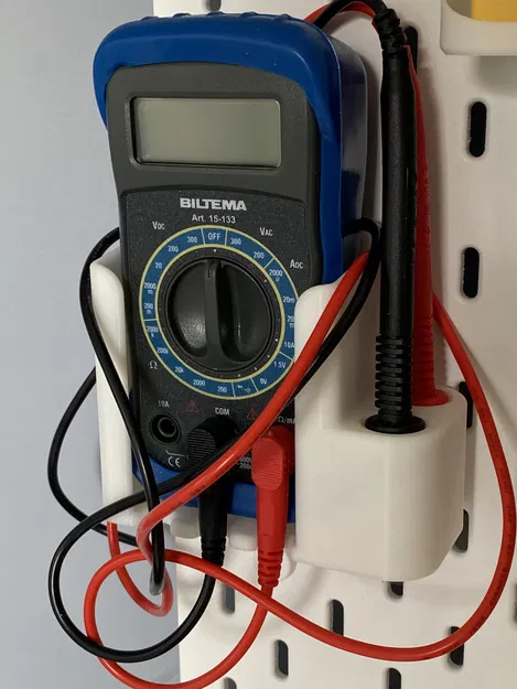 Giá đỡ multimeter Biltema cho pegboard IKEA Skadis - Image 1