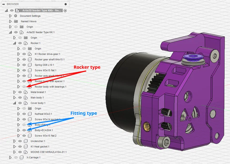 Feeder Artis3D Type KK (cho Creality K1/K1MAX) - Image 5